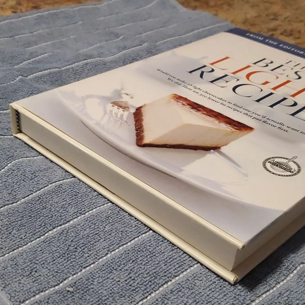 The Best Light Recipe COOKBOOK. by the  editors of cook's illustrated HC DJ 1st